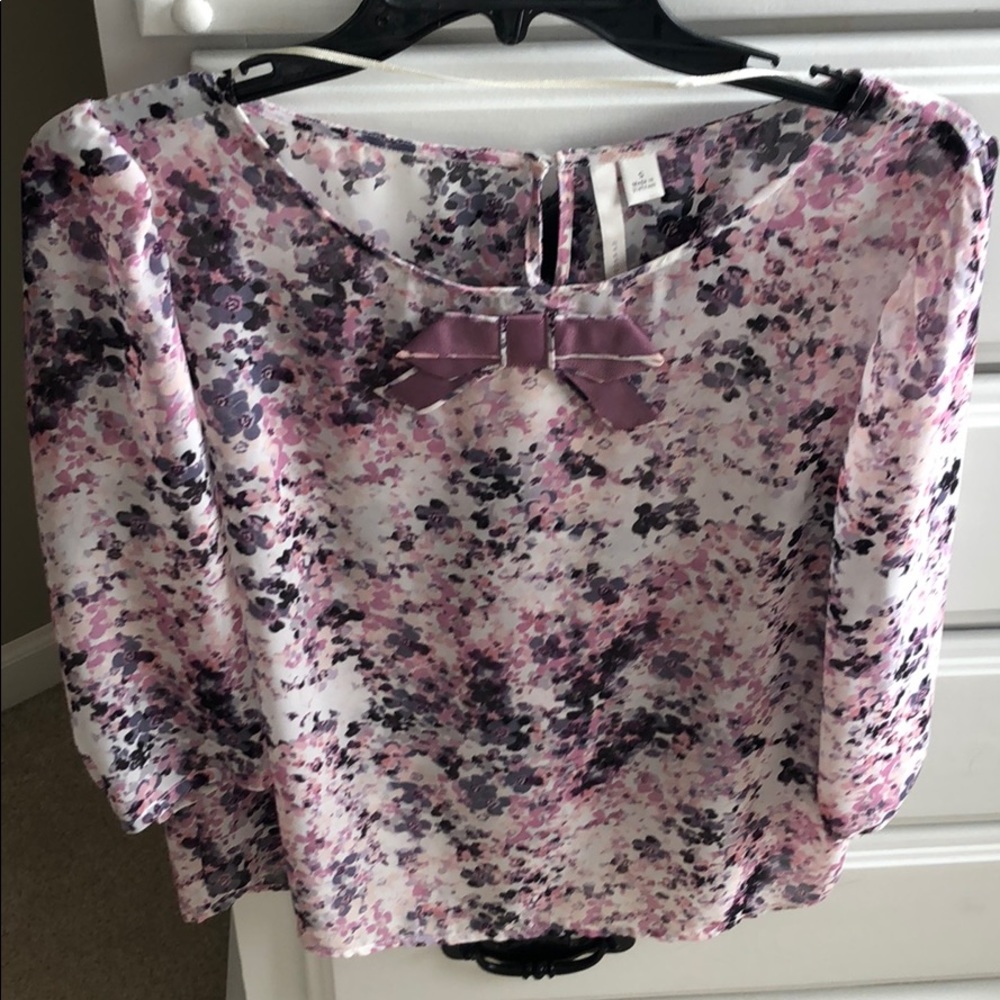 Lauren Conrad Floral Blouse